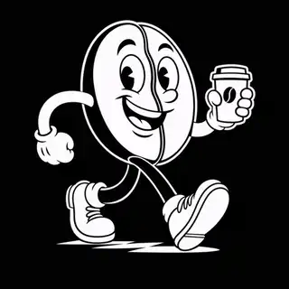The Seed House walking coffee bean mascot
